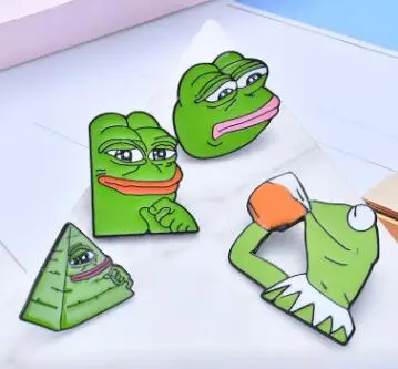 Smiling Sad Frog Pepe Men's Brooch Lapel Button Icon with Sad Dad Frog Pin Set Brooch Badge Backpack Bag Hat Accessories
Smiling Sad Frog Pepe Men's Brooch Lapel Button Icon with Sad Dad Frog Pin Set Brooch Badge Backpack Bag Hat Accessories