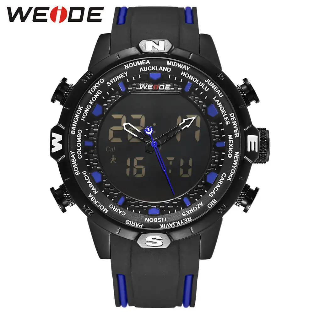 WEIDE оригинальный подлинный силиконовый ЖК-дисплей цифровые водонепроницаемые