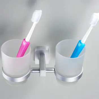 Bathroom Sets Bathroom Rack Space Aluminum Toothbrush Toothpaste Holder Fashion Antique Double Cup Bathroom Storage Tools
Bathroom Sets Bathroom Rack Space Aluminum Toothbrush Toothpaste Holder Fashion Antique Double Cup Bathroom Storage Tools