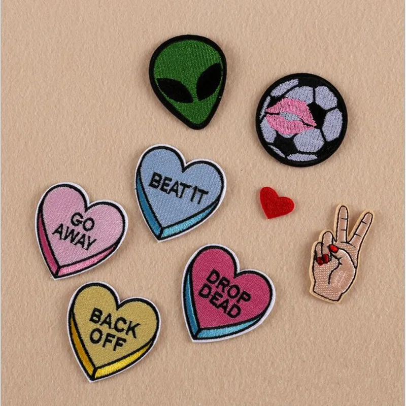 Love Small Patch Computer Embroidery Hand Alien Sewing Ironing Sticker On Cloth Garment Hat Bag Accessories
Love Small Patch Computer Embroidery Hand Alien Sewing Ironing Sticker On Cloth Garment Hat Bag Accessories