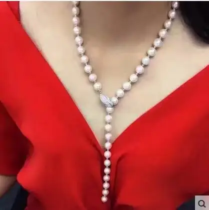 Freshwater pearls 10-11 large near round double multi-layer sweater chain long necklace
Freshwater pearls 10-11 large near round double multi-layer sweater chain long necklace