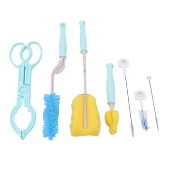 7PCS/Set New Arrivals Multifunctional 360 Rotation Long Handle Baby Bottle Brush High Quality Cleaning Feeding Bottles
7PCS/Set New Arrivals Multifunctional 360 Rotation Long Handle Baby Bottle Brush High Quality Cleaning Feeding Bottles