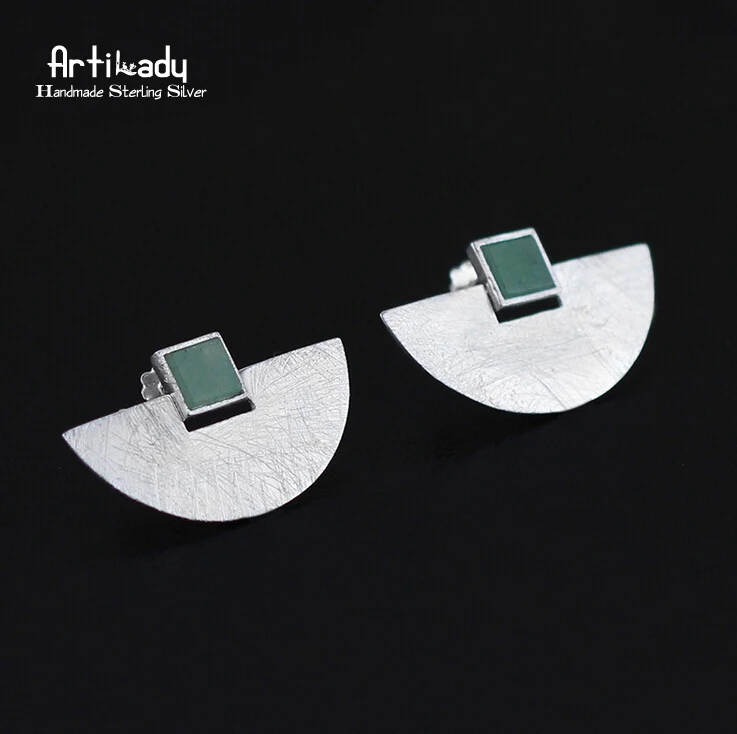 Artilady 925 sterling silver stud earrings delicate geometry natural stone earrings women jewelry for party gift
Artilady 925 sterling silver stud earrings delicate geometry natural stone earrings women jewelry for party gift