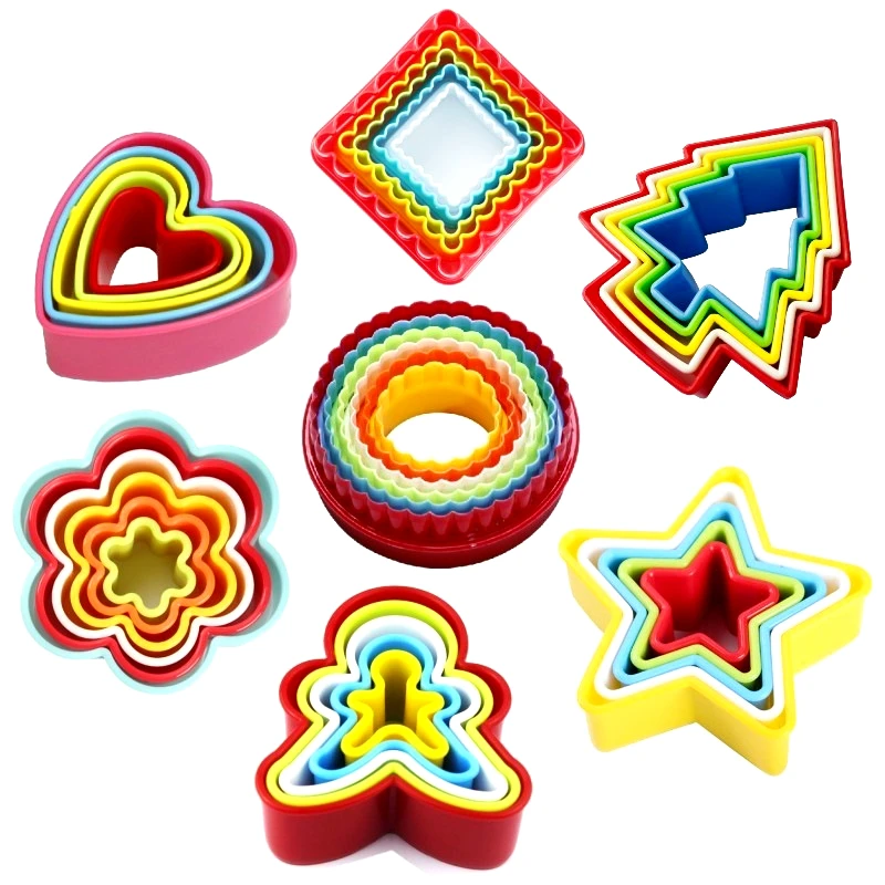Biscuit Cutter Set Multi-size Sandwich Fondant Cake Fruit Shapes Cutter Set Square, Round, Star, Heart, Flower, Gingersnap
Biscuit Cutter Set Multi-size Sandwich Fondant Cake Fruit Shapes Cutter Set Square, Round, Star, Heart, Flower, Gingersnap