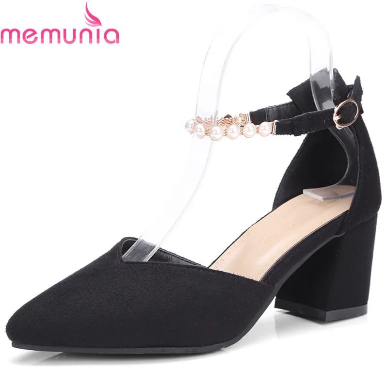 MEMUNIA plus size 33-48 fashion spring summer new pointed toe buckle black elegant prom shoes square heel sandals women
MEMUNIA plus size 33-48 fashion spring summer new pointed toe buckle black elegant prom shoes square heel sandals women
