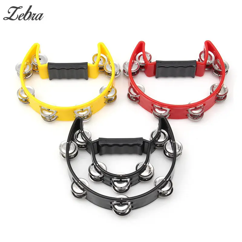 New 2 Colors Musical Tambourine Hand Held with Double Row Metal Jingles Percussion Drum Party Gift Handle Percussion Instruments
New 2 Colors Musical Tambourine Hand Held with Double Row Metal Jingles Percussion Drum Party Gift Handle Percussion Instruments
