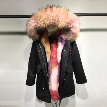 Winter Jacket Women Army Green long Parka Coats Real Large Raccoon Fur Collar Multicolor Patch Fox Fur Lining Hooded Outwear
Winter Jacket Women Army Green long Parka Coats Real Large Raccoon Fur Collar Multicolor Patch Fox Fur Lining Hooded Outwear