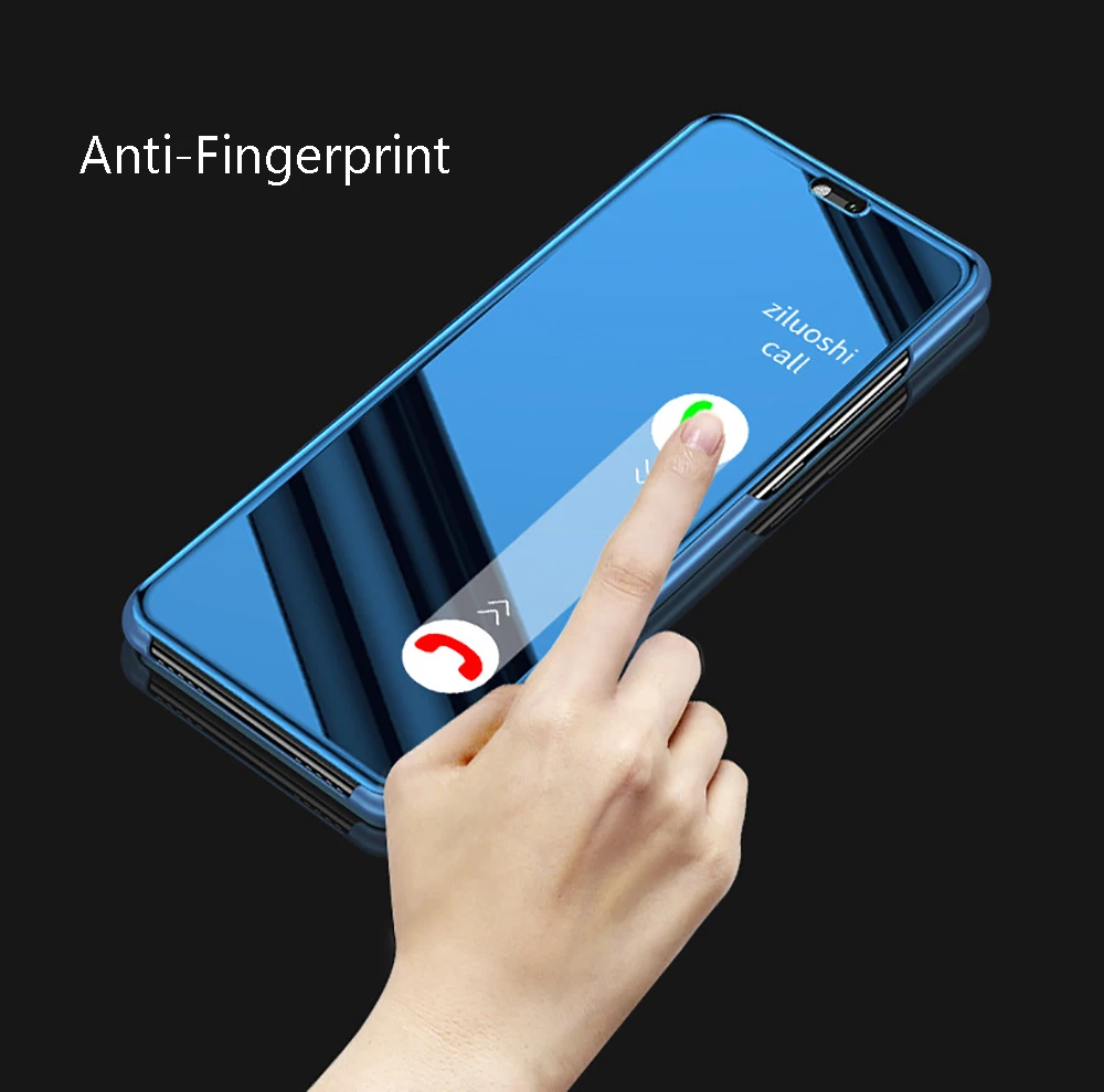 Smart Mirror Flip Phone Case For Samsung Galaxy S9 S8 S7 S6 Edge Plus (19)