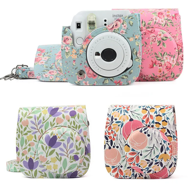 Flower PU Leather Camera Case For Fujifilm Instax Mini 8 8+ 9 Pocket Pouch with Shoulder Strap For Polaroid Camera
Flower PU Leather Camera Case For Fujifilm Instax Mini 8 8+ 9 Pocket Pouch with Shoulder Strap For Polaroid Camera