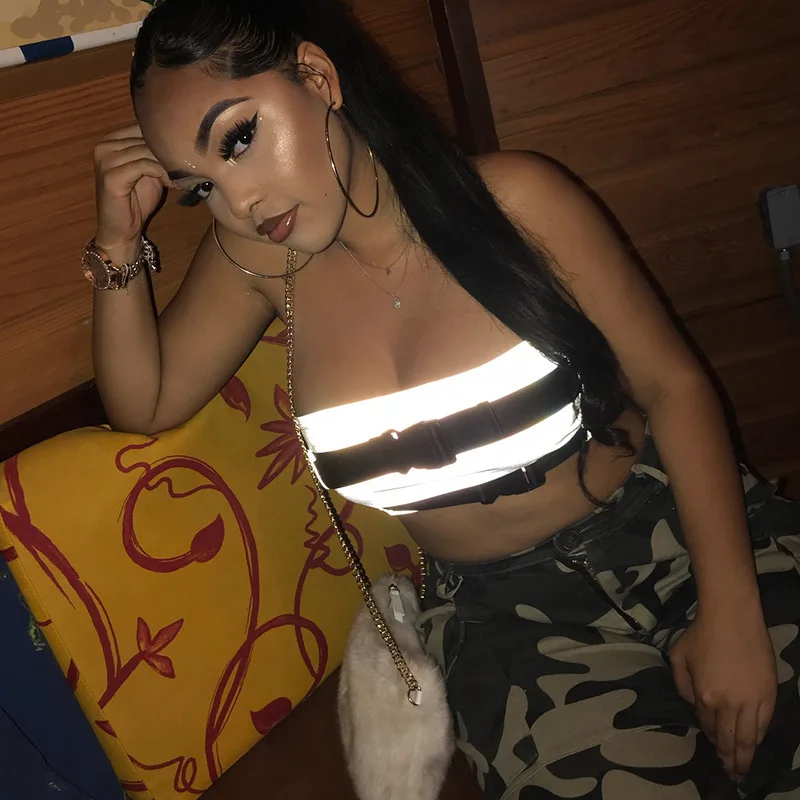 Reflective Tape, breast wrap, European and American, women's wear, body repair, chest appearance, jerky women tank topfluor
Reflective Tape, breast wrap, European and American, women's wear, body repair, chest appearance, jerky women tank topfluor