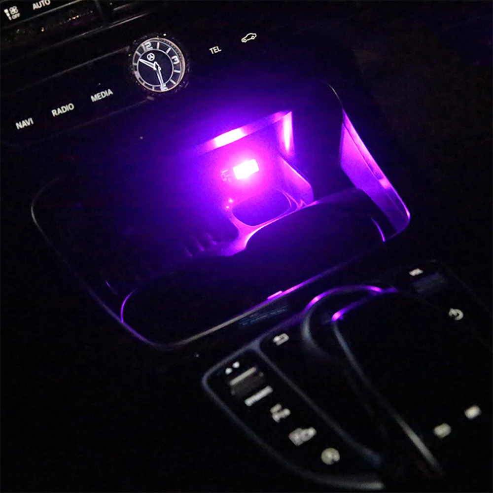 Car Atmosphere Lights 5V USB Cigarette Lighter Car Styling Interior Decoration Decorative Lamp Emergency Car Foot Lamp Car Styling (7)