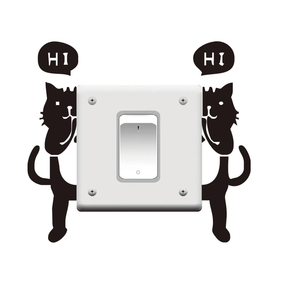 DCTOP Funny Two Halves Black Cute Lion Say Hi Switch Stickers Cartoon Vinyl Diy Wallpaper Removable Waterproof Home Decor
DCTOP Funny Two Halves Black Cute Lion Say Hi Switch Stickers Cartoon Vinyl Diy Wallpaper Removable Waterproof Home Decor