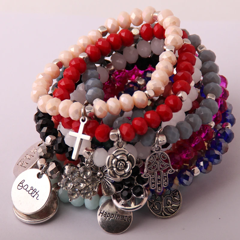 New Design Energy Bracelets Made Beautiful Glass Crystal Metal Charm Bracelet bangle 12pc/lot
New Design Energy Bracelets Made Beautiful Glass Crystal Metal Charm Bracelet bangle 12pc/lot