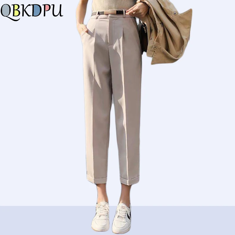 Casual Fashion Office Lady Pants Female High Waist Solid Straight Ankle lenght pants For Women Plus Size 2019 Summer Autumn New
Casual Fashion Office Lady Pants Female High Waist Solid Straight Ankle lenght pants For Women Plus Size 2019 Summer Autumn New