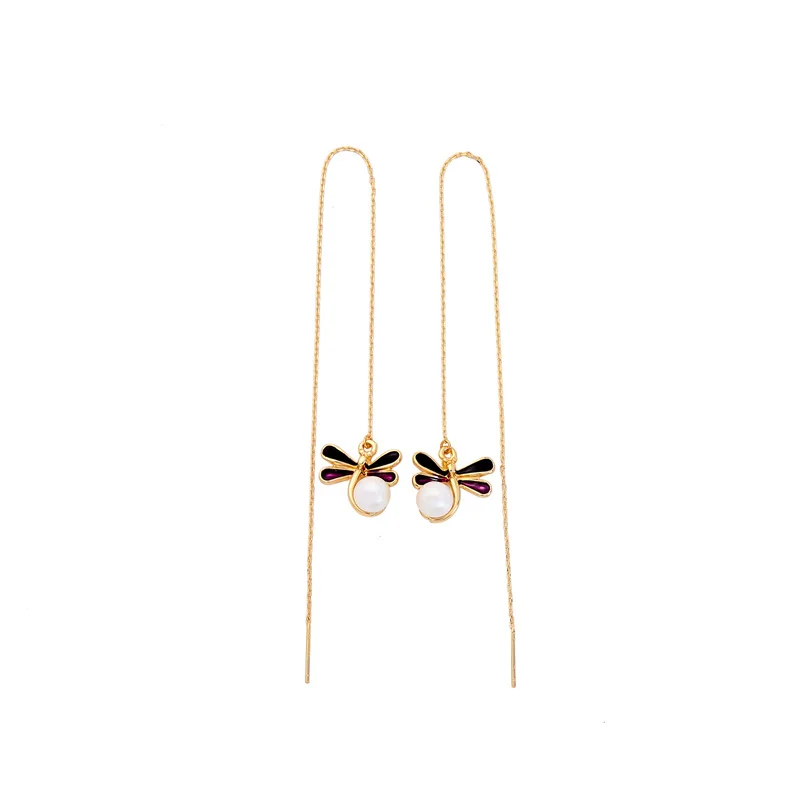 Dragonfly Ear Lines Imitation Pearls Drop Earrings Butterfly Hypoallergenic For Women Fashion Jewelry Drop Shipping in box
Dragonfly Ear Lines Imitation Pearls Drop Earrings Butterfly Hypoallergenic For Women Fashion Jewelry Drop Shipping in box