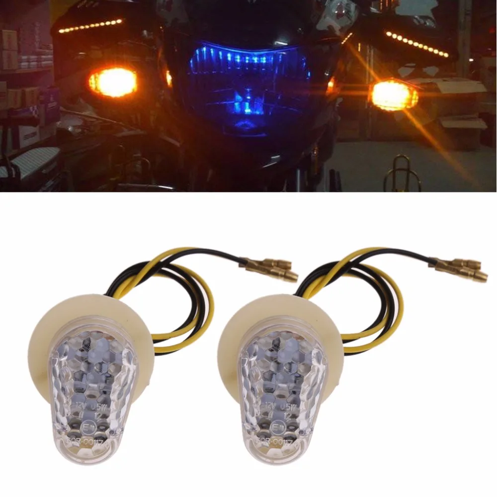 1 Pair Amber Light Smoked/Clear Shell Motorcycle 12V Flush LED Turn Signal Side Lights for Yamaha YZF R1 R6 R6 SFZ1S FAZER C45
1 Pair Amber Light Smoked/Clear Shell Motorcycle 12V Flush LED Turn Signal Side Lights for Yamaha YZF R1 R6 R6 SFZ1S FAZER C45