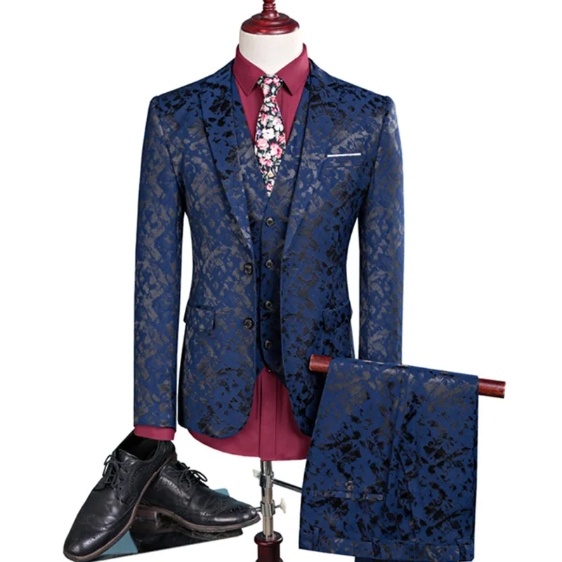 New men leisure single-breasted suits 3 pieces sets / Man's pure color business suit jacket blazers coat + vest +pants
New men leisure single-breasted suits 3 pieces sets / Man's pure color business suit jacket blazers coat + vest +pants
