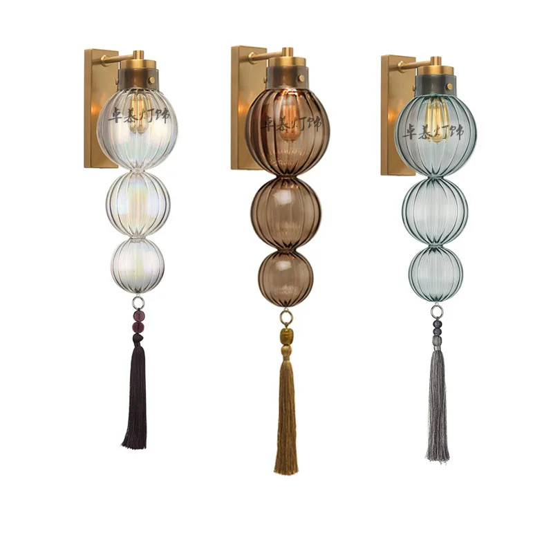 Modern Nordic Danish all copper gourd wall lamp glass baby's most illuminant model living room dining room mirror wall lamp
Modern Nordic Danish all copper gourd wall lamp glass baby's most illuminant model living room dining room mirror wall lamp