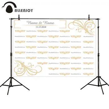 Allenjoy Wedding custom party backdrop step and repeat gold white photography background photo studio photocall professional
Allenjoy Wedding custom party backdrop step and repeat gold white photography background photo studio photocall professional