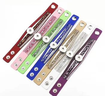 New Fashion 3 layers Crossed Rhinestone velvet Leather snap bracelet 21cm fit 18MM snap buttons jewelry wholesale
New Fashion 3 layers Crossed Rhinestone velvet Leather snap bracelet 21cm fit 18MM snap buttons jewelry wholesale