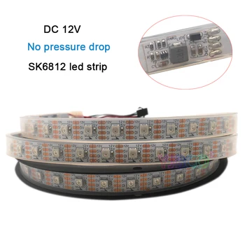 5m/lot DC12V SK6812 IC No pressure drop 60leds/m IP67 5050 SMD individual addressable Smart full color led strip tape light
5m/lot DC12V SK6812 IC No pressure drop 60leds/m IP67 5050 SMD individual addressable Smart full color led strip tape light