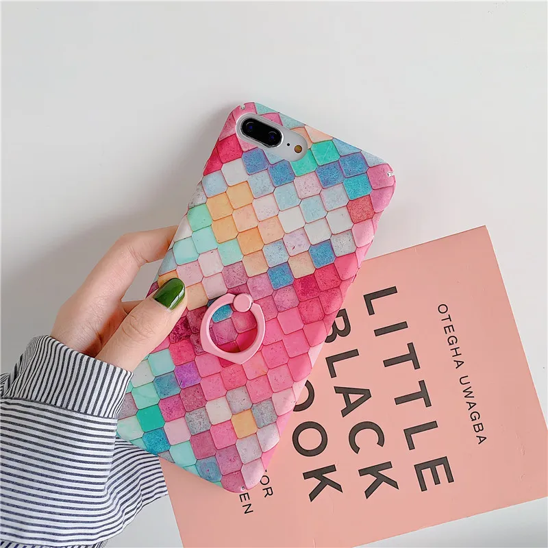 Kickstand Finger Ring Coque for Iphone Xs Max 6 6S 7 8 Plus X Xr Case Hard PC Color Scales Patterned Case for Iphone 8/8 Plus
Kickstand Finger Ring Coque for Iphone Xs Max 6 6S 7 8 Plus X Xr Case Hard PC Color Scales Patterned Case for Iphone 8/8 Plus
