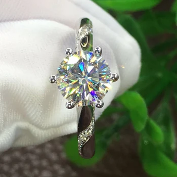 Free Ship 1 Carat 18K White Gold Moissanite Diamond Ring S Round Luxury Classic Women Wedding Party Engagement Anniversary Ring
Free Ship 1 Carat 18K White Gold Moissanite Diamond Ring S Round Luxury Classic Women Wedding Party Engagement Anniversary Ring