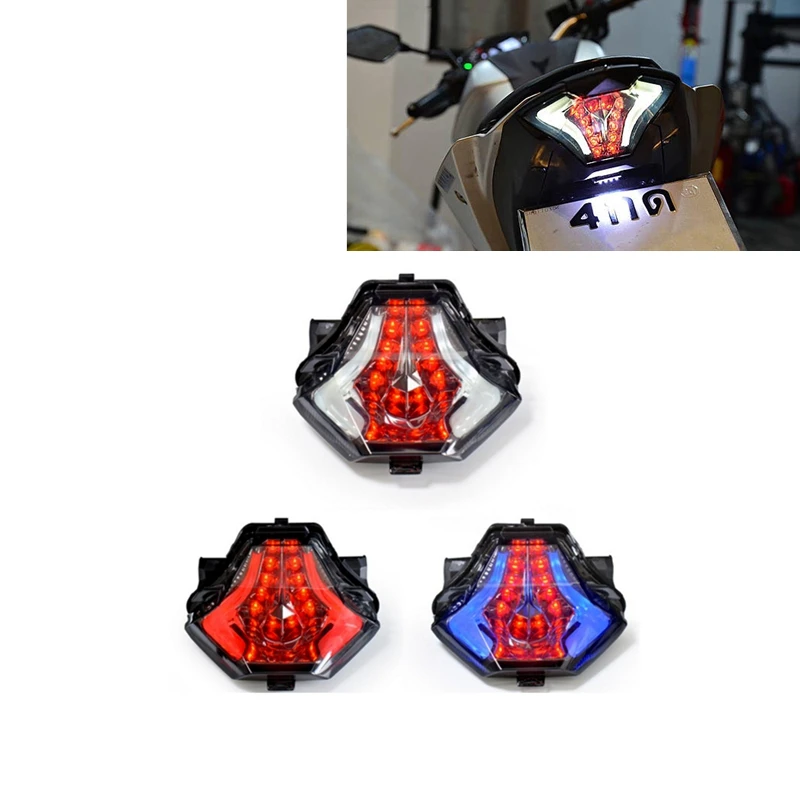 Smoke Motorcycle Tail Light For Yamaha R3 R25 MT07 2013 2014 2015 LED Brake Turn Signals Integrated Taillight
Smoke Motorcycle Tail Light For Yamaha R3 R25 MT07 2013 2014 2015 LED Brake Turn Signals Integrated Taillight