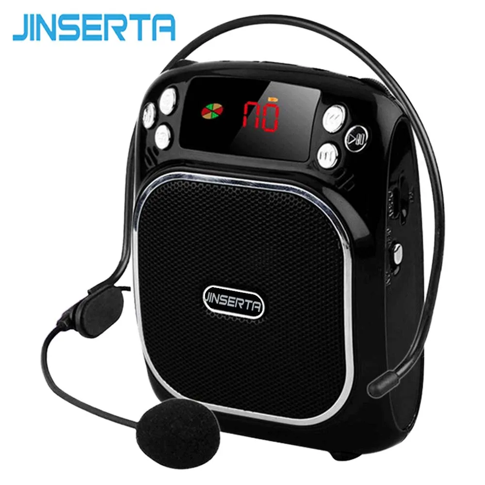 JINSERTA Mini Portable Voice Portable Speaker Amplifier with Microphone FM Radio Support TF Card U Disk Play for Touring Guide
JINSERTA Mini Portable Voice Portable Speaker Amplifier with Microphone FM Radio Support TF Card U Disk Play for Touring Guide