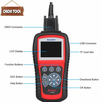 OBDII/EOBD Code Readers & Scan Tools Autel MaxiService OLS301 Reset Oil Light Service Diagnostic Scanner Tool
OBDII/EOBD Code Readers & Scan Tools Autel MaxiService OLS301 Reset Oil Light Service Diagnostic Scanner Tool
