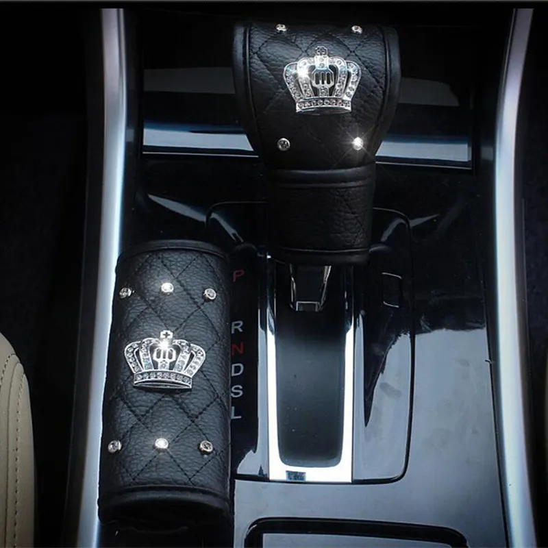 Hot sale Crown diamond rhinestones car accessories set car gear shift cover handbrake grips sealt belt cover universal
Hot sale Crown diamond rhinestones car accessories set car gear shift cover handbrake grips sealt belt cover universal