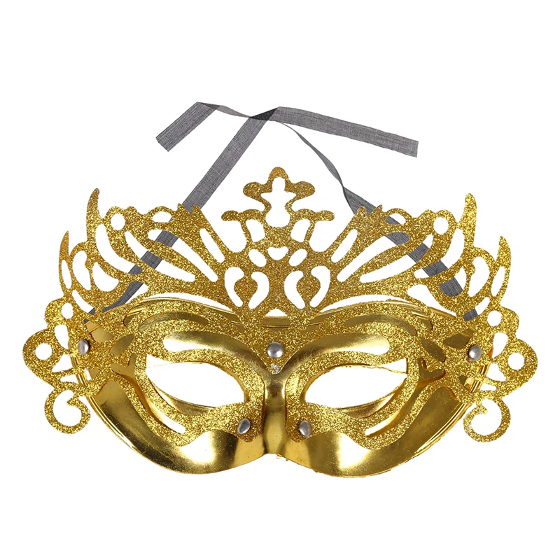 GLITTER MASQUERADE VENETIAN LADY LACE HALF FACE BALL MASK CARNIVAL FANCY DRESS