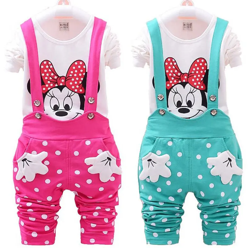 Baby Girls Minnie Clothing Sets Cartoon Cute Kids Long Sleeve Dot T-shirt Strap trousers Clothing Suits casual kids girl clothes
Baby Girls Minnie Clothing Sets Cartoon Cute Kids Long Sleeve Dot T-shirt Strap trousers Clothing Suits casual kids girl clothes
