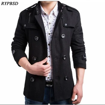 Woolen Coat Male New 2019 Leisure Double-Breasted Male Wool Coat Fashion Winter Warm Casual Business Coat Men
Woolen Coat Male New 2019 Leisure Double-Breasted Male Wool Coat Fashion Winter Warm Casual Business Coat Men