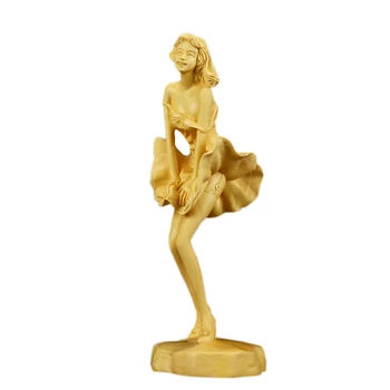 Poplar Wood Marilyn Monroe Decoration Toy Art Craft Figurines Miniatures Birthday Christmas Gift Wooden Carved Beauty Woman
Poplar Wood Marilyn Monroe Decoration Toy Art Craft Figurines Miniatures Birthday Christmas Gift Wooden Carved Beauty Woman