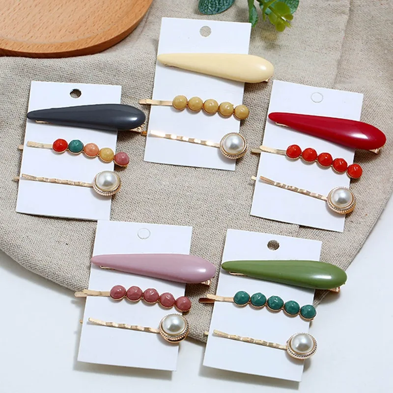 3Pcs/pack Fashion Imitation Pearl Hairpin Star Round Shape Women Hair Clips Barrettes Hair Styling Accessories
3Pcs/pack Fashion Imitation Pearl Hairpin Star Round Shape Women Hair Clips Barrettes Hair Styling Accessories