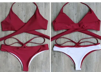 2019 Solid Women Bikini Set Cross Push up Bikinis Deep V Top+ Low Waist Thong Bottom Swimsuit Summer Swimming Bathing Swimwear
2019 Solid Women Bikini Set Cross Push up Bikinis Deep V Top+ Low Waist Thong Bottom Swimsuit Summer Swimming Bathing Swimwear