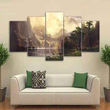 Modern Home Wall Decor Canvas Picture Wilderness Deer Hunt 5 Panel Wall Art Print Painting Canvas
Modern Home Wall Decor Canvas Picture Wilderness Deer Hunt 5 Panel Wall Art Print Painting Canvas