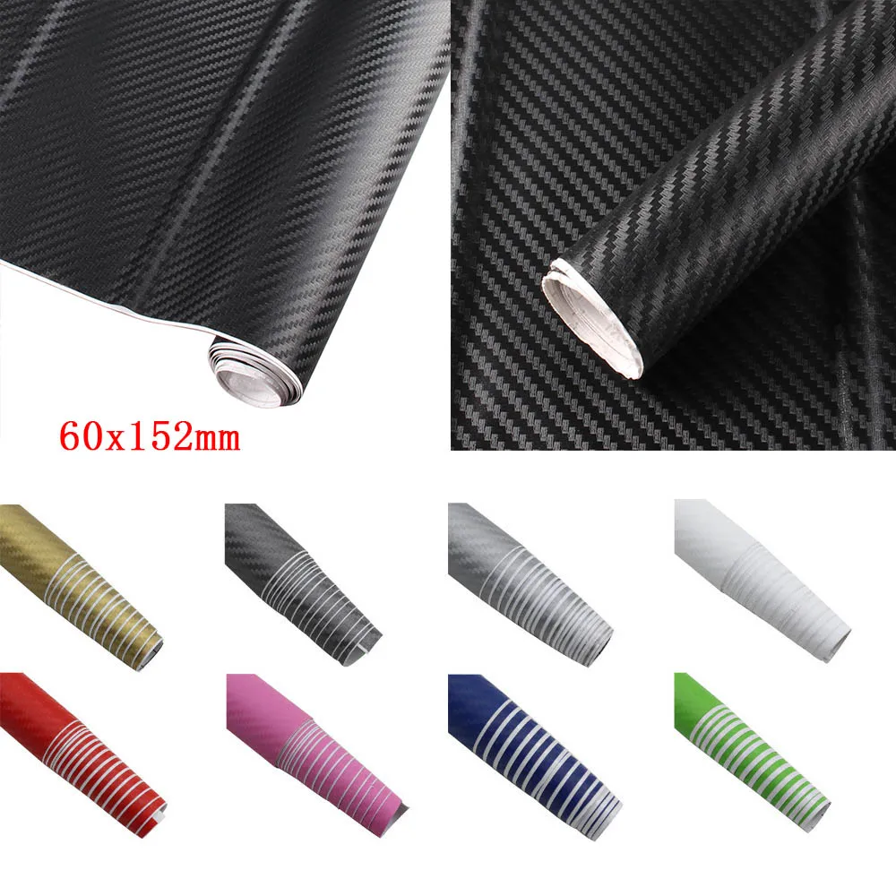 60cmx152cm 3D Carbon Fiber Vinyl Car Wrap Sheet Roll Film Car stickers and Decals Motorcycle Car Styling Accessories Automobiles
60cmx152cm 3D Carbon Fiber Vinyl Car Wrap Sheet Roll Film Car stickers and Decals Motorcycle Car Styling Accessories Automobiles