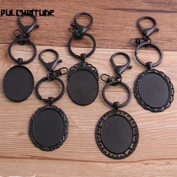 1pcs 30*40mm Oval Black Cabochon Settings Metal Keyring Accessories Diy Blank Zinc Alloy Base Trays For Key Chain
1pcs 30*40mm Oval Black Cabochon Settings Metal Keyring Accessories Diy Blank Zinc Alloy Base Trays For Key Chain