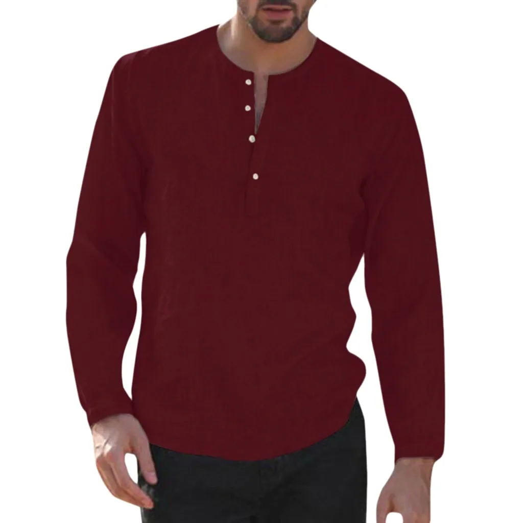 FREE OSTRICH 2019 Summer Men's T-Shirt Loose Cotton Linen Long Sleeve Buttons Large Size Round Neck Casual T-Shirt Tops Men
FREE OSTRICH 2019 Summer Men's T-Shirt Loose Cotton Linen Long Sleeve Buttons Large Size Round Neck Casual T-Shirt Tops Men