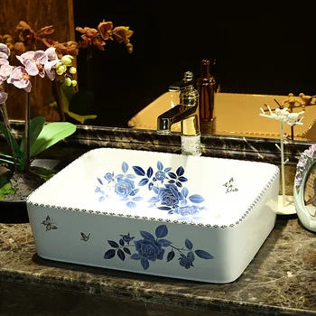 Europe style chinese wash basin vessel sinks Jingdezhen Art Counter Top ceramic basin sink sinks and wash basins rectangular
Europe style chinese wash basin vessel sinks Jingdezhen Art Counter Top ceramic basin sink sinks and wash basins rectangular