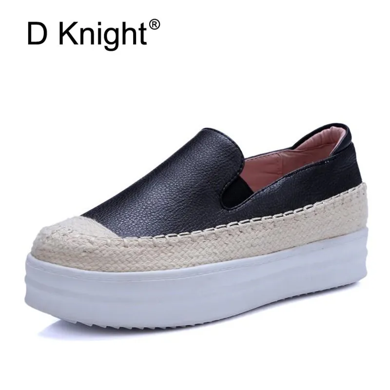 2019 Spring Autumn Leather Lady Flat PLatform Loafers Shallow Increased Women's Shoes Casual Slip On Female Fisherman Lazy Shoes
2019 Spring Autumn Leather Lady Flat PLatform Loafers Shallow Increased Women's Shoes Casual Slip On Female Fisherman Lazy Shoes