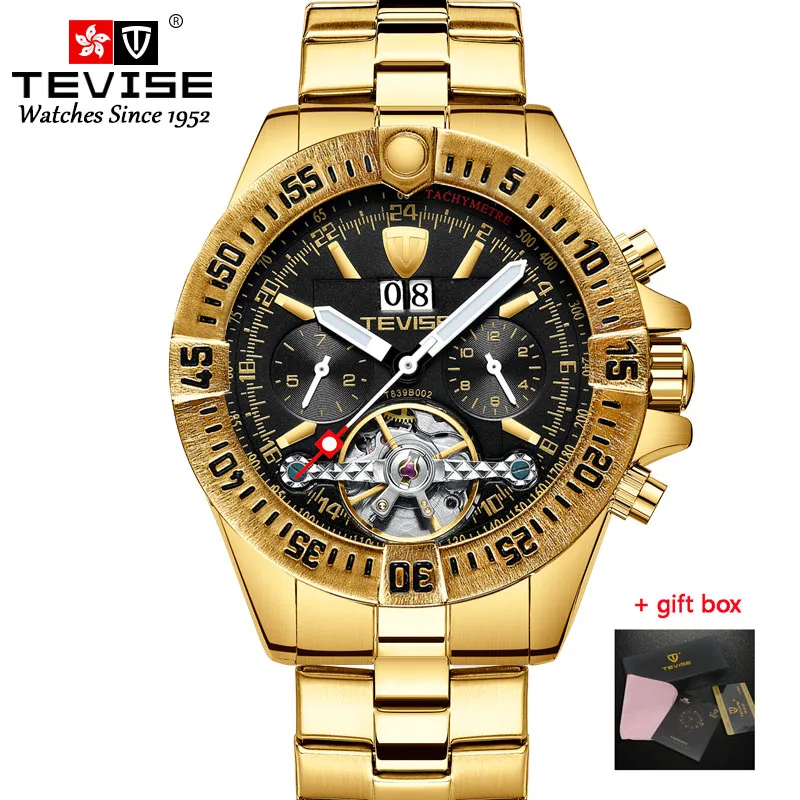 Tevise Tourbillon Automatic Mechanical Watches Top Brand Luxury Golden Watch Men Male Self Winding Wrist Watch Relogio Masculino
Tevise Tourbillon Automatic Mechanical Watches Top Brand Luxury Golden Watch Men Male Self Winding Wrist Watch Relogio Masculino