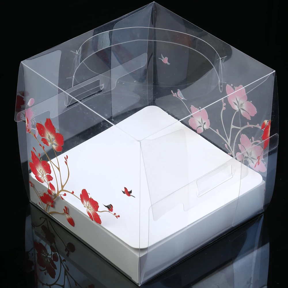 15*15*15cm High Quality Cake Box Transparent Red Flower Cake Box Home Baking Accessory With Inner Box Kitchen Accessory
15*15*15cm High Quality Cake Box Transparent Red Flower Cake Box Home Baking Accessory With Inner Box Kitchen Accessory