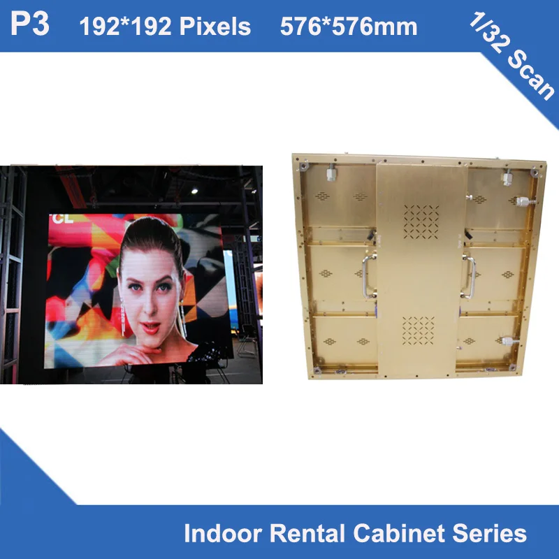 TEEHO Free card flight case 6pcs/lot P3 indoor Golden brushed Aluminum Cabinet rental slim 576mm*576mm 192x192 dots 1/32 scan
TEEHO Free card flight case 6pcs/lot P3 indoor Golden brushed Aluminum Cabinet rental slim 576mm*576mm 192x192 dots 1/32 scan