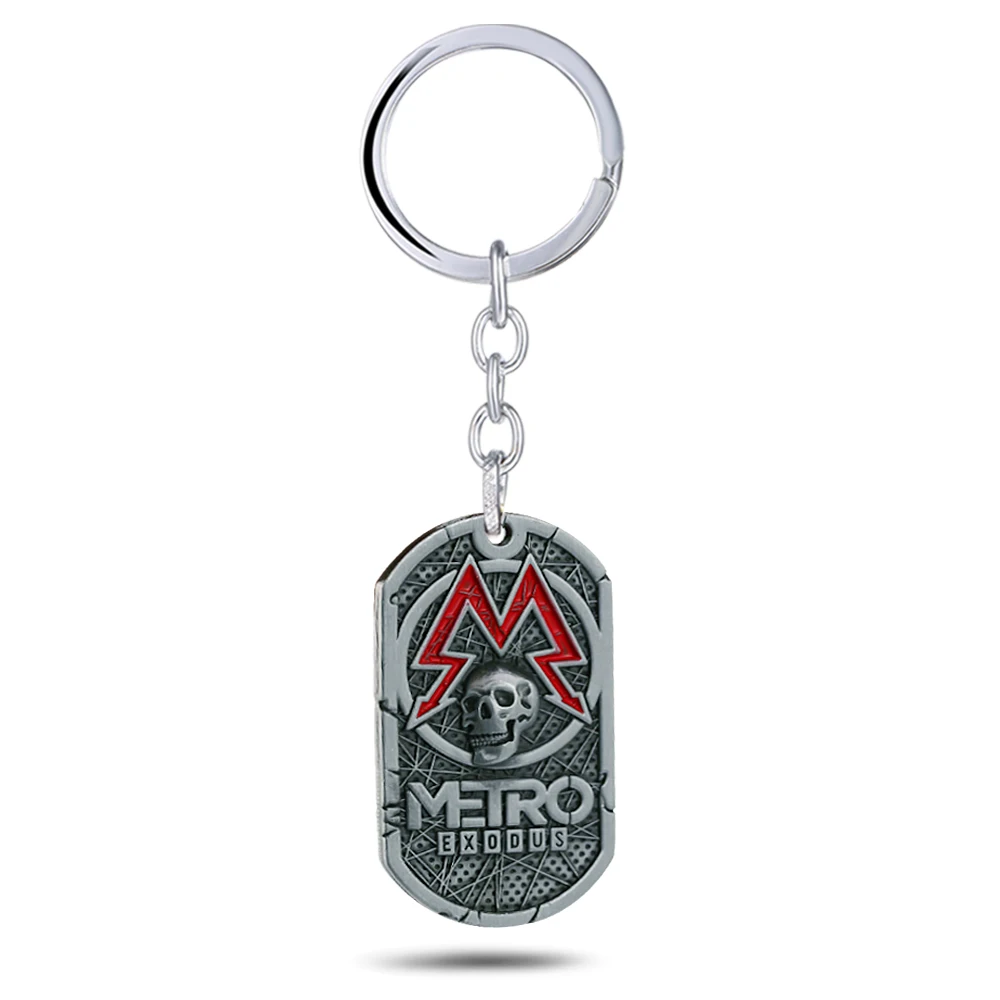 Game Metro 2033 Keychain For Men Square Metal Dog Tag Key Chain Car Skull Pendant Key Ring Women llaveros souvenir Jewelry 2019
Game Metro 2033 Keychain For Men Square Metal Dog Tag Key Chain Car Skull Pendant Key Ring Women llaveros souvenir Jewelry 2019