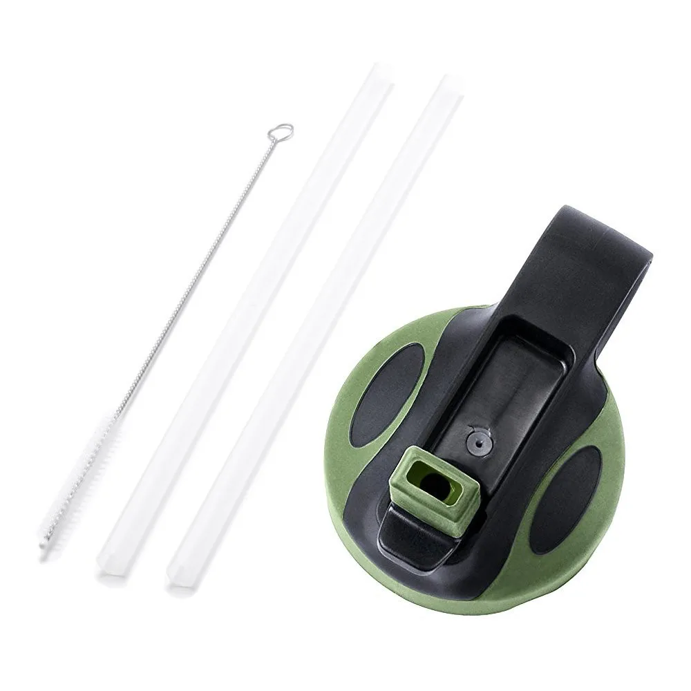 Silicone straw For HYDRO FLASK Straw Flip Lid Cap 18 32 40 64oz Wide Mouth Water Bottle bottle caps tapas de silicona para tazas | Дом и сад