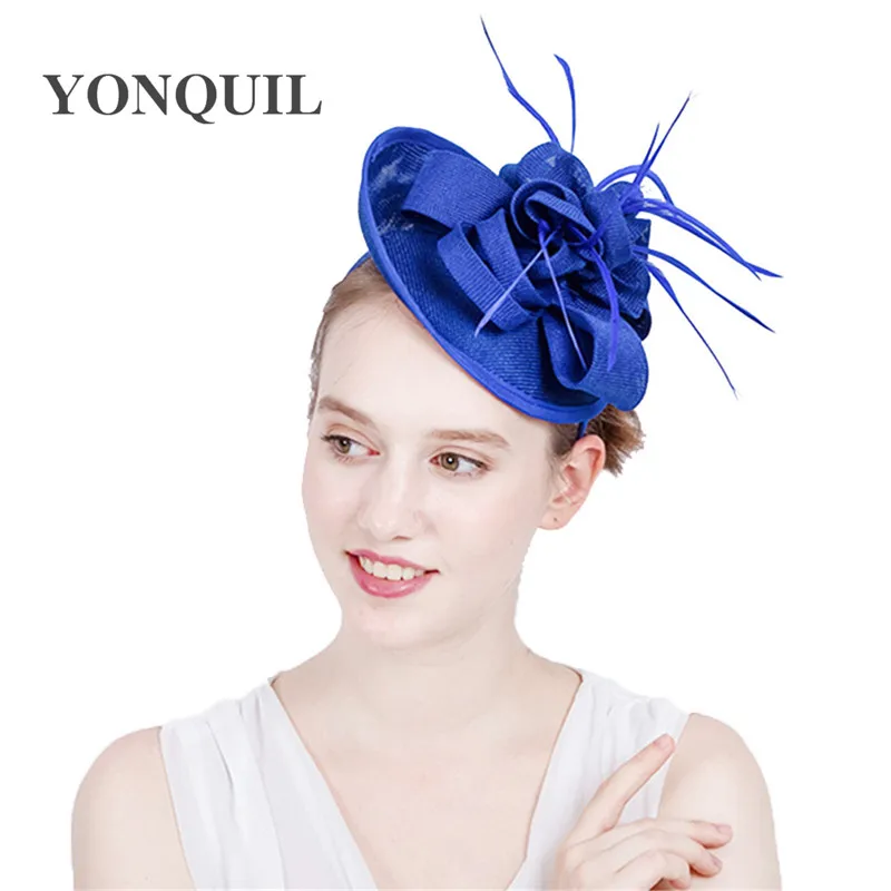 2018 Imitation Sinamay Fascinators Elegant Ladies feather Floral Hat hairclip Wedding Party Derby Hair Accessories New Arrival
2018 Imitation Sinamay Fascinators Elegant Ladies feather Floral Hat hairclip Wedding Party Derby Hair Accessories New Arrival
