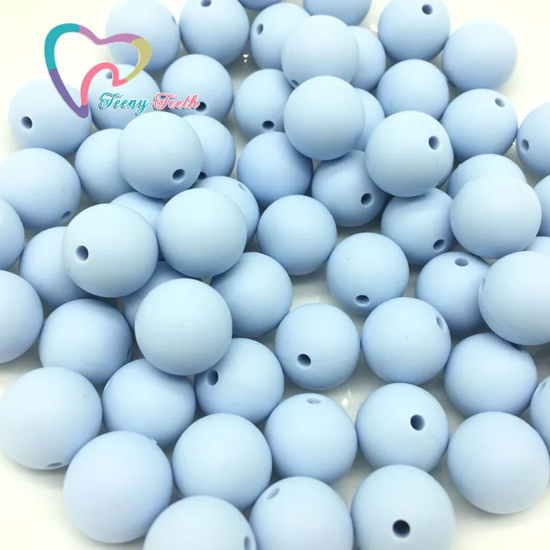 Teeny Teeth 10 PCS Pastel Soft Blue Silicone Round Beads BPA Free 9-15 MM Baby Teething Beads For Necklace Pacifier Chain Making
Teeny Teeth 10 PCS Pastel Soft Blue Silicone Round Beads BPA Free 9-15 MM Baby Teething Beads For Necklace Pacifier Chain Making